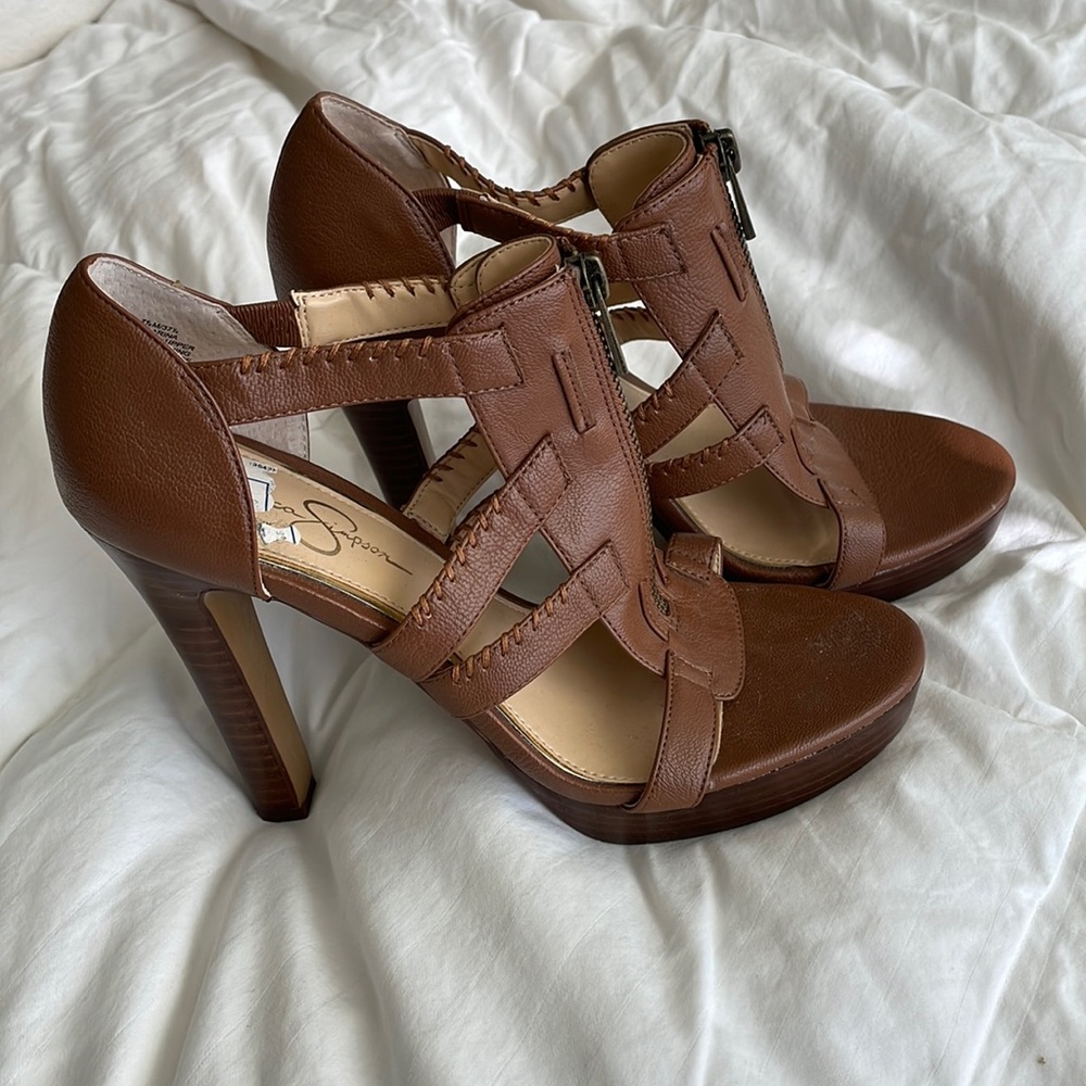 Brown Jessica Simpson Heels size 7.5